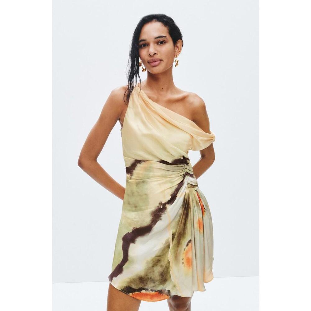 AMUR Green Elowen Mini Dress Size 12 with Minor Fabric Pull ex-RTR